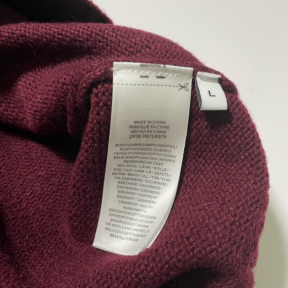Polo Ralph Lauren Burgundy Bear Crewneck Sweater - Picture 5 of 10
